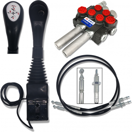 ROZDZIELACZ 40L + JOYSTICK 1P ZESTAW 2 SEK DO TURA
